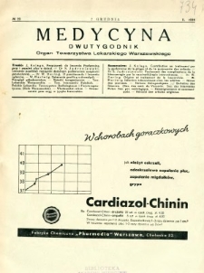 Medycyna 1938 R. 12 nr 23