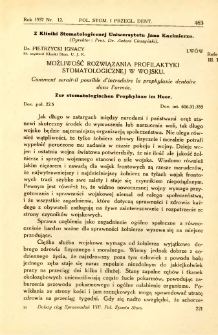 Polska Stomatologja oraz Przegląd Dentystyczny 1937 R.15 nr 12