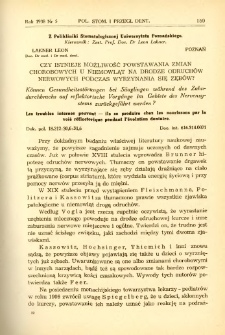 Polska Stomatologja oraz Przegląd Dentystyczny 1938 R.16 nr 5