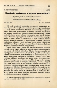 Polska Stomatologja oraz Przegląd Dentystyczny 1939 R.17 nr 6-7