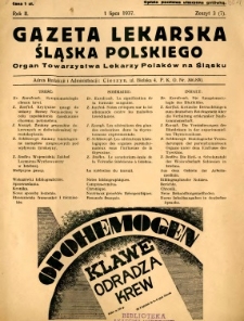 Gazeta Lekarska Śląska Polskiego 1937 R.2 z.3