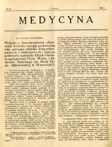 Medycyna 1933 R.7 nr 23