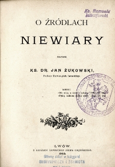 O źródłach niewiary