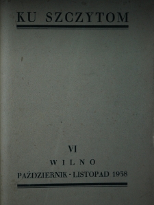 Ku Szczytom 1938, R. 1, z. 10 -11
