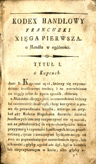 Kodex handlowy francuzki