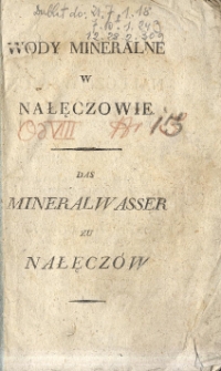 Rozbiór wód mineralnych nałęczowskich w województwie lubelskim