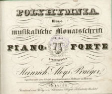 Polyhymnia. Eine musikalische Monatsschrift f&uuml;r das Piano-Forte. 1829 Jg. 5. H. 1-12