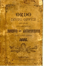 Ordo divini officii [...] Dioecesis Sejnensis seu Augustoviensis [...] pro Anno Domini 1885
