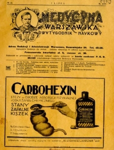 Medycyna Warszawska 1930 nr 13
