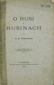 O Rusi i Rusinach