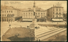 Lwów. Kolumna Mickiewicza. Léopol. Monument de Mickiewicz