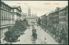 Lwów - Rynek. Lemberg - Ringplatz