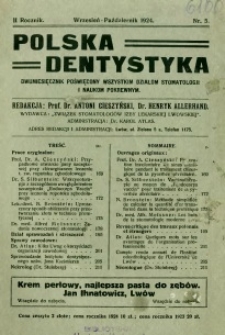 Polska Dentystyka 1924 R.2 nr 5