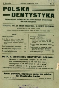 Polska Dentystyka 1924 R.2 nr 6