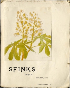 Sfinks : czasopismo literacko-artystyczne i naukowe 1910 R. 3 nr 1