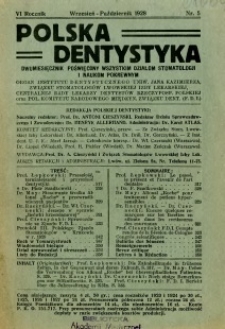 Polska Dentystyka 1928 R.6 nr 5
