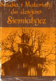 Studia i materiały do dziejów Siemiatycz
