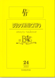 Zeszyty Naukowe Politechniki Białostockiej. Budownictwo. Z. 24