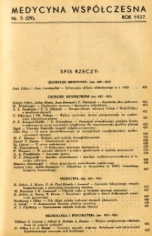 Medycyna Współczesna 1937 R.3 nr 5