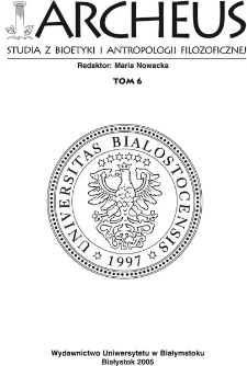 Archeus : studia z bioetyki i antropologii filozoficznej. T. 6