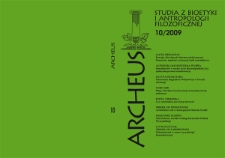 Archeus : studia z bioetyki i antropologii filozoficznej. T. 10