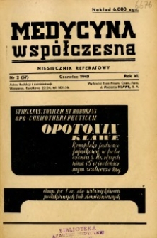 Medycyna Współczesna 1940 R.6 nr 2
