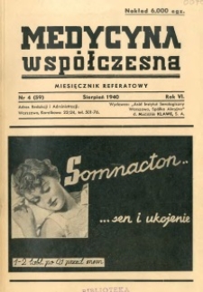 Medycyna Współczesna 1940 R.6 nr 4