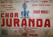Afisz zawierający program gościnnego występu w Białymstoku Chóru Juranda w dniu 19.09.1948.