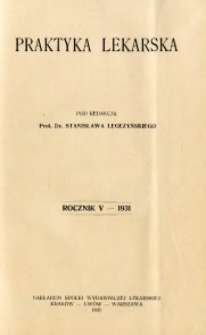 Praktyka Lekarska 1931 R.5