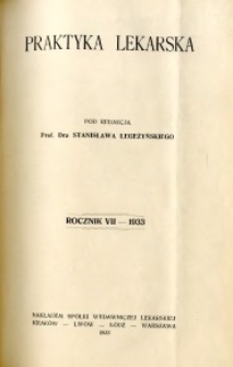 Praktyka Lekarska 1933 R.7