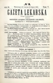 Gazeta Lekarska 1868 R.3, t.5, nr 2