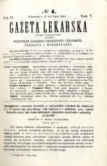 Gazeta Lekarska 1868 R.3, t.5, nr 4