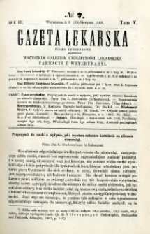 Gazeta Lekarska 1868 R.3, t.5, nr 7