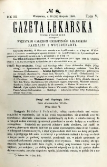Gazeta Lekarska 1868 R.3, t.5, nr 8