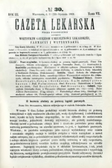 Gazeta Lekarska 1869 R.3, t.6, nr 30