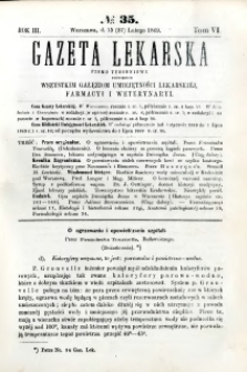Gazeta Lekarska 1869 R.3, t.6, nr 35