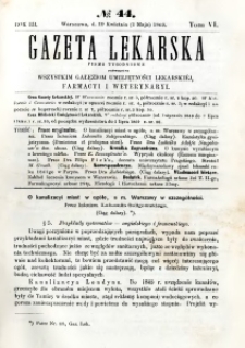 Gazeta Lekarska 1869 R.3, t.6, nr 44