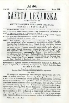 Gazeta Lekarska 1869 R.4, t.7, nr 16