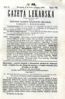 Gazeta Lekarska 1869 R.4, t.7, nr 19