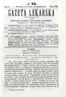 Gazeta Lekarska 1869 R.4, t.7, nr 24