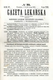 Gazeta Lekarska 1870 R.4, t.8, nr 35