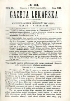 Gazeta Lekarska 1870 R.4, t.8, nr 44