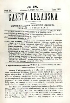 Gazeta Lekarska 1870 R.4, t.8, nr 48
