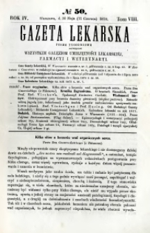Gazeta Lekarska 1870 R.4, t.8, nr 50