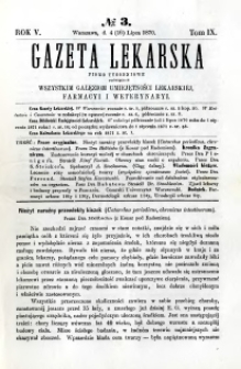Gazeta Lekarska 1870 R.5, t.9, nr 3