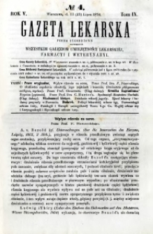 Gazeta Lekarska 1870 R.5, t.9, nr 4