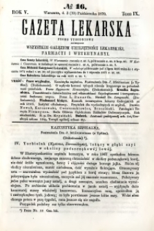 Gazeta Lekarska 1870 R.5, t.9, nr 16