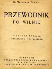Przewodnik po Wilnie.