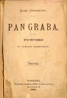 Pan Graba : powieść w trzech częściach. Cz. 2