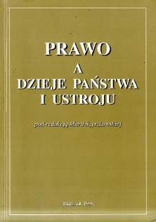 Prawo a dzieje państwa i ustroju